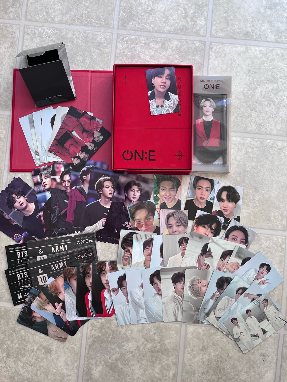 BTS MAP OF THE SOUL ON:E DVD Jungkook Photocard With Lots Of Extras